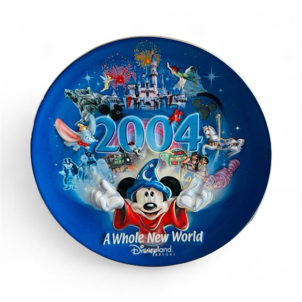Disneyland Resort 2004 A Whole New World Decorative Plate Mickey Mouse Fantasia